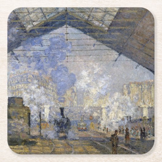 Station Saint-Lazare, Monet Kartonnen Onderzetters (Voorkant)