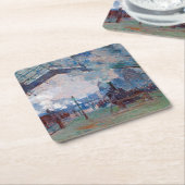 Station Saint-Lazare, Monet Kartonnen Onderzetters (Schuin)