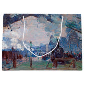 Station Saint-Lazare, Monet Large Gift Bag Groot Cadeauzakje (Voorkant)