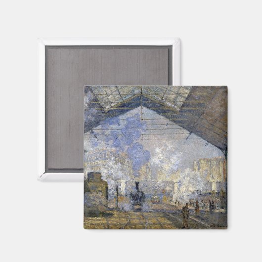 Station Saint-Lazare, Monet Magneet (Voorkant / Achterkant)