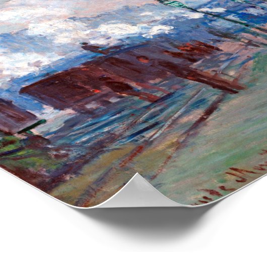 Station Saint-Lazare, Monet Poster (Hoek)