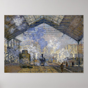 Station Saint-Lazare, Monet Poster