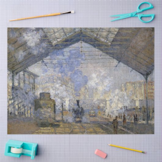 Station Saint-Lazare, Monet Tissuepapier (Craft)
