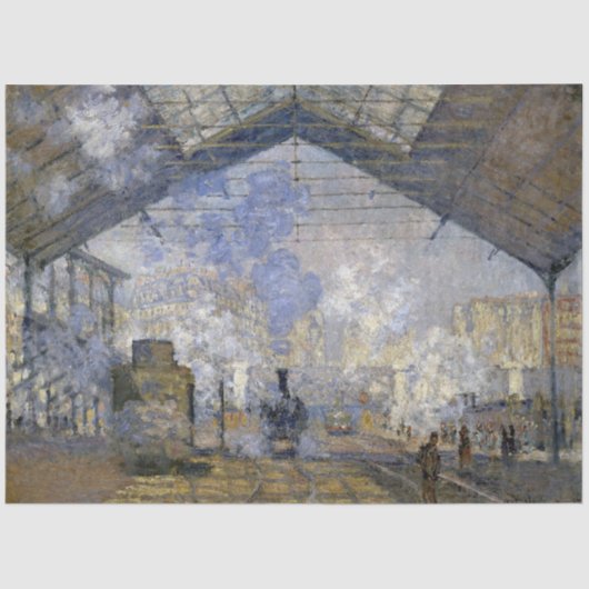 Station Saint-Lazare, Monet Tissuepapier (Voorkant)