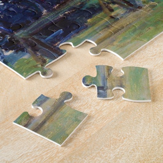 Station Saint-Lazare, Normandy Train, Claude Monet Legpuzzel (Zijkant)