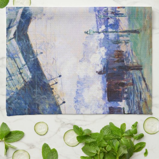 Station Saint-Lazare, Normandy Train, Claude Monet Theedoek (Gevouwen)