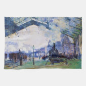 Station Saint-Lazare, Normandy Train, Claude Monet Theedoek (Horizontaal)