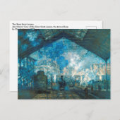 Station Saint Lazare Train door Claude Monet Briefkaart (Voorkant / Achterkant)