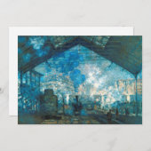 Station Saint Lazare Train door Claude Monet Kaart (Voorkant / Achterkant)