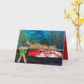 Station Seven Holiday Folded Wenskaart Kaart (Gele Bloem)