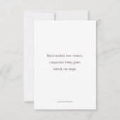 Station Six, Veronica wipes face, Prayer Kaart (Achterkant)