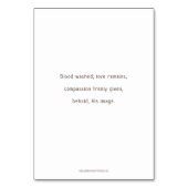 Station Six, Veronica wipes face, Prayer Kaart (Achterkant)