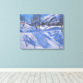 Station Ski Tignes 2009 Canvas Afdruk (Insitu (Houten vloer))