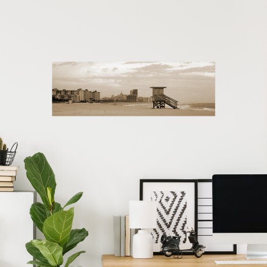 Station South Beach Miami Life Guard Poster (Thuiskantoor)