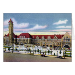 Station St. Louis Missouri en fonteinen