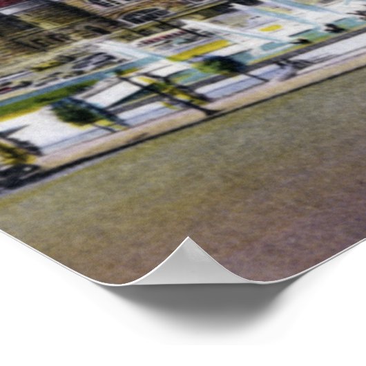 Station St. Louis Missouri en fonteinen Poster (Hoek)