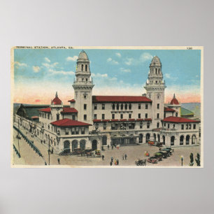 Station Terminal Train, Atlanta 1923  Poster