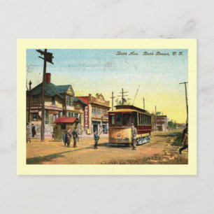 Station Trolley, Bath Beach, Brooklyn  Briefkaart