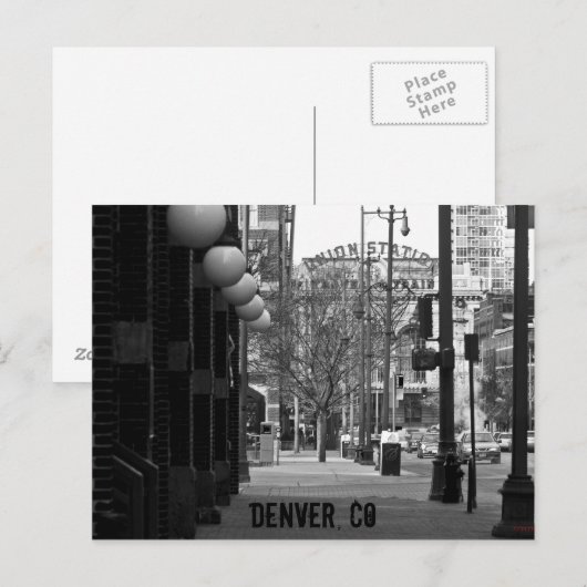 Station van de Unie, Denver Briefkaart (Voorkant / Achterkant)