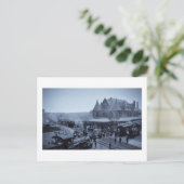 Station van de Unie, Durand, Michigan Briefkaart (Staand voorkant)