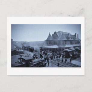 Station van de Unie, Durand, Michigan Briefkaart