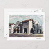 Station van het zuidelijke Stille Oceaan en het zo Briefkaart (Voorkant / Achterkant)