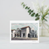 Station van het zuidelijke Stille Oceaan en het zo Briefkaart (Staand voorkant)