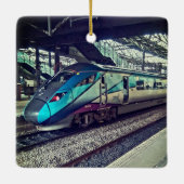 station van Leeds Keramisch Ornament (Achterkant)