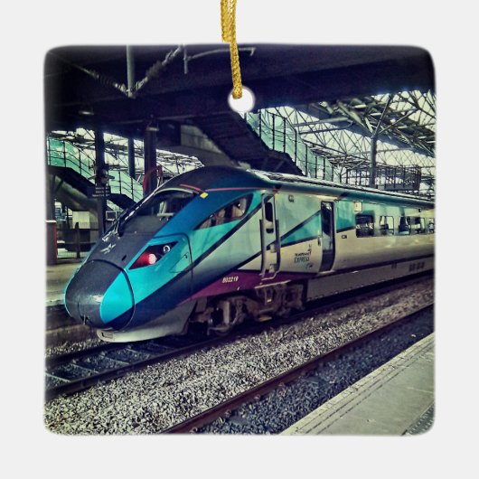 station van Leeds Keramisch Ornament (Voorkant)