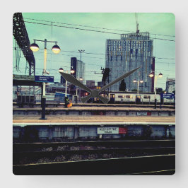 Station van Manchester, met uitzicht Vierkante Klok