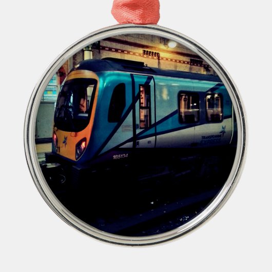 station van Manchester Metalen Ornament (Voorkant)
