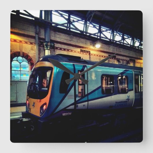 station van Manchester Vierkante Klok (Voorkant)