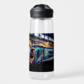 station van Manchester Waterfles (Voorkant)