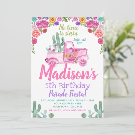 Station van Mexicaanse Fiesta Kaart (Staand voorkant)