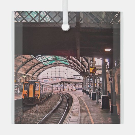 station van Newcastle Glas Ornament (Voorkant)