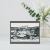 station van Pierrefonds Oise Castle Briefkaart (Staand voorkant)