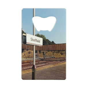 station van Sheffield Creditkaart Flessenopener