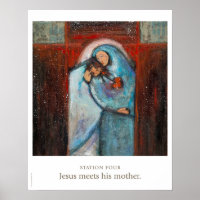 Station vier: Jezus ontmoet zijn moeder.