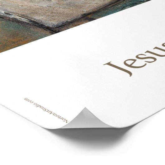 Station Vijf: Jezus ontmoet Simon van Cyrene poste Poster (Hoek)