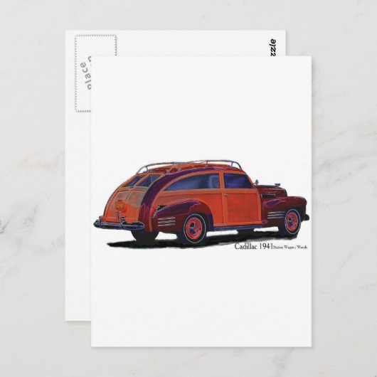 Station Wagon Briefkaart (Voorkant / Achterkant)