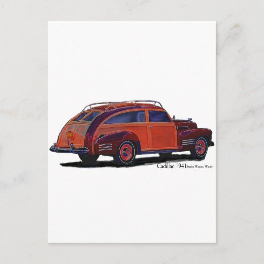 Station Wagon Briefkaart (Voorkant)