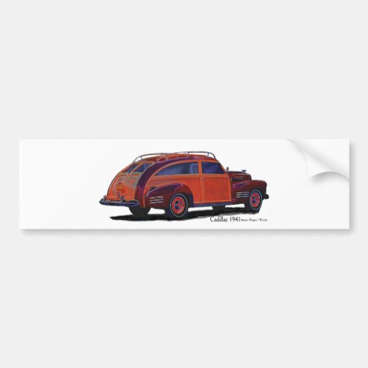 Station Wagon Bumpersticker (Voorkant)