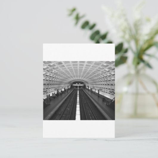 Station Washington DC Train Briefkaart (Staand voorkant)