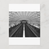 Station Washington DC Train Briefkaart (Voorkant)
