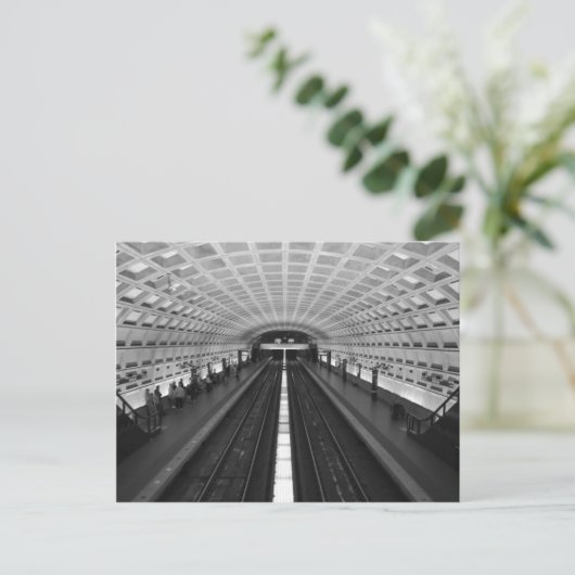 Station Washington DC Train Briefkaart (Staand voorkant)