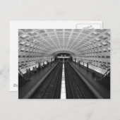 Station Washington DC Train Briefkaart (Voorkant / Achterkant)