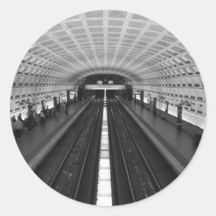 Station Washington DC Train Ronde Sticker