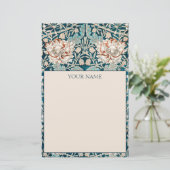 STATION : WILLIAM MORRIS : HONEYSUCKLE BRIEFPAPIER (Staand voorkant)