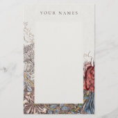 STATION : WILLIAM MORRIS : HONEYSUCKLE + TULIP BRIEFPAPIER (Voorkant)