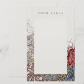 STATION : WILLIAM MORRIS : HONEYSUCKLE + TULIP BRIEFPAPIER (Voorkant / Achterkant)